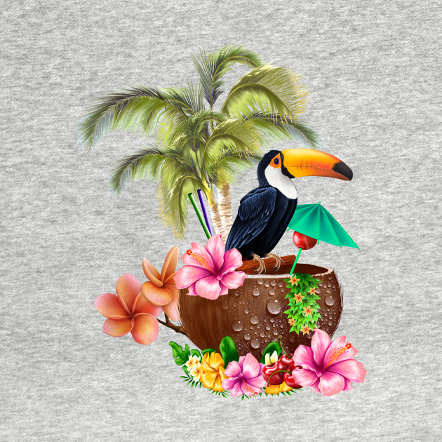 Tropical design with toucan by Nicky2342